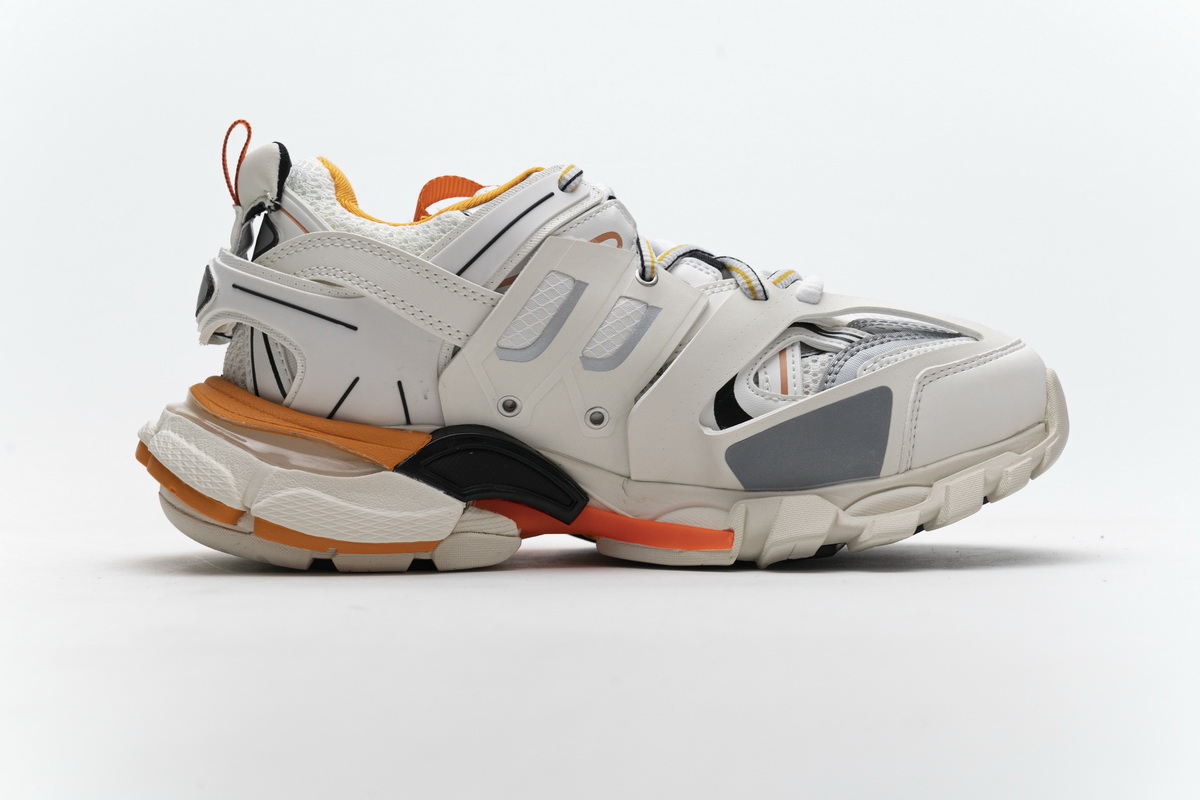 Balenciaga Track Led White Orange 542436 W1GB7 9059