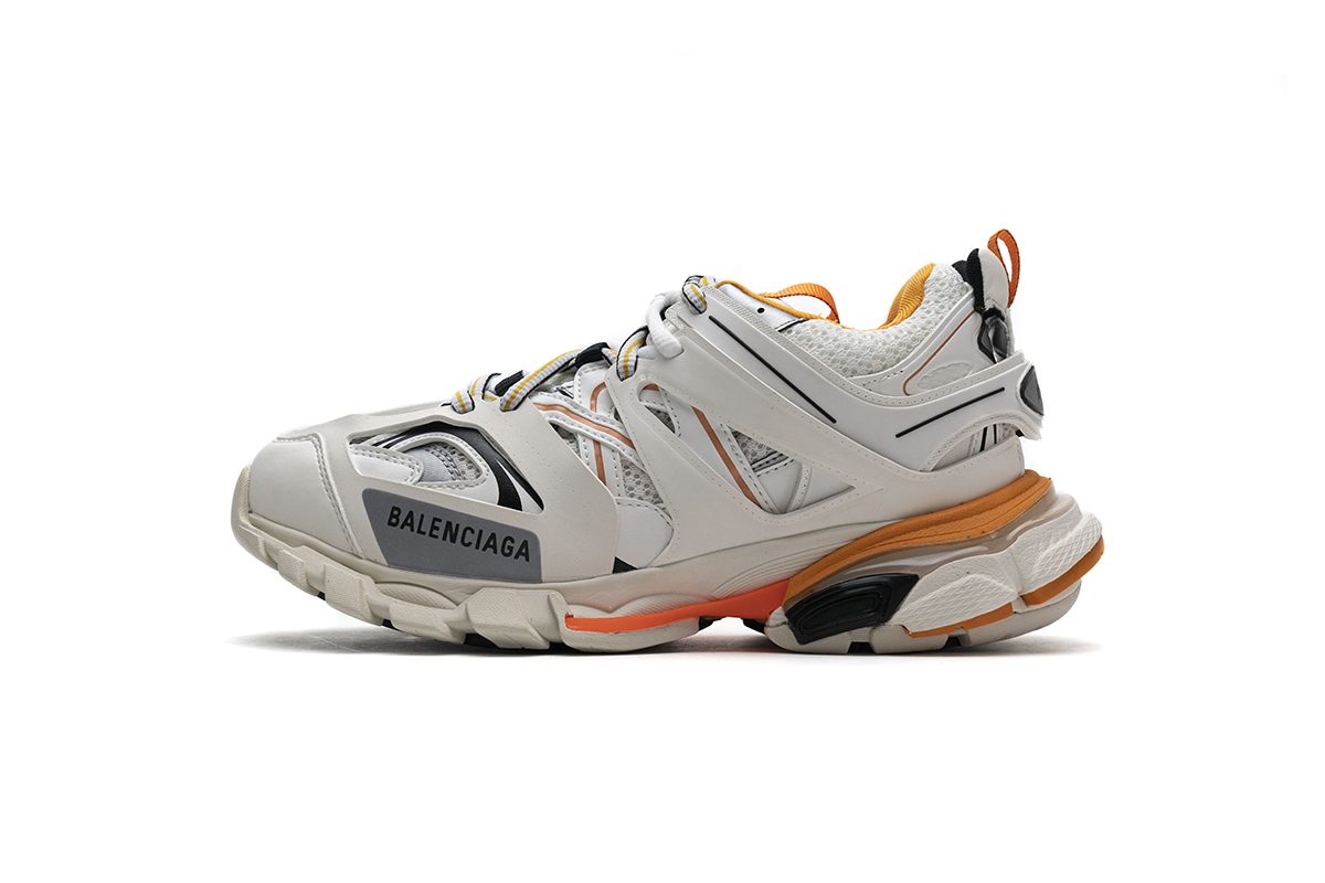 Balenciaga Track Led White Orange 542436 W1GB7 9059