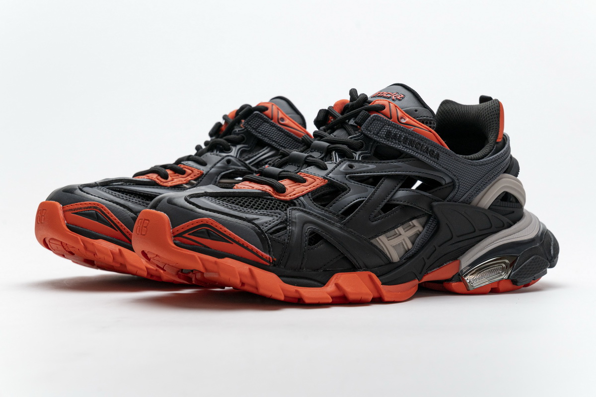 Balenciaga Track 2 Sneaker Dark Grey Orange 570391 W2GN1 2002