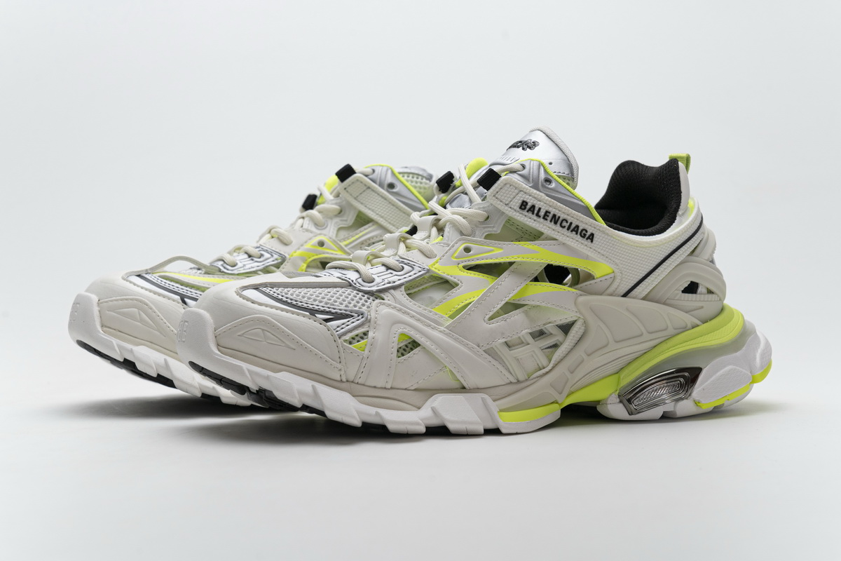 Balenciaga Track 2 Sneaker White Fluo Yellow 568515 W2ON3 9073