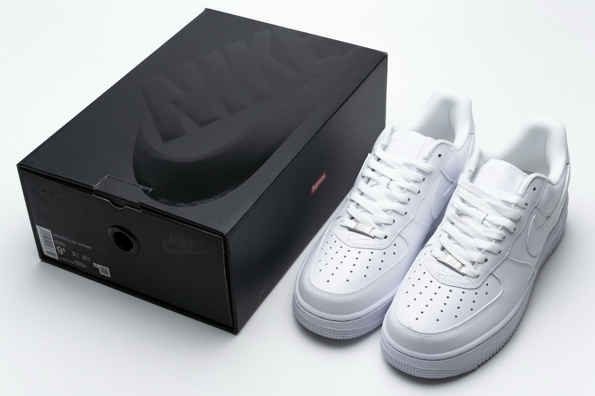 Supreme x Air Force 1 Low White CU9225-100