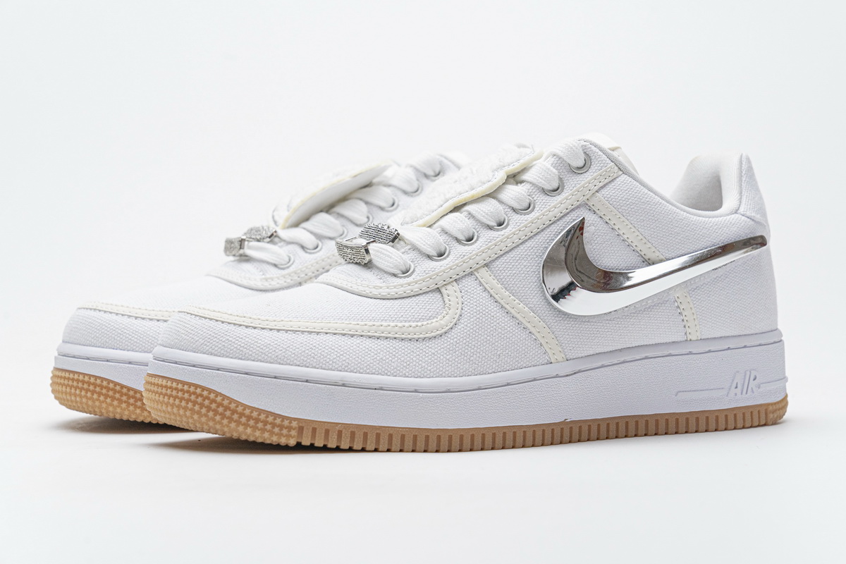 Travis Scott x Nike Air Force 1“White” AQ4211-100