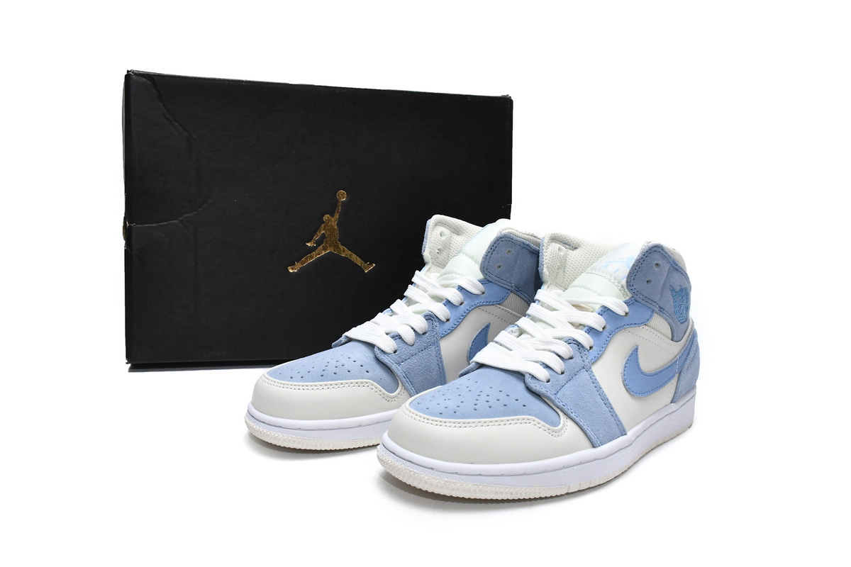Air Jordan 1 Mid Mixed Textures Blue DA4666-100