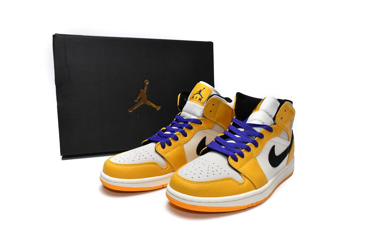 Air Jordan 1 Mid SE Lakers 852542-700