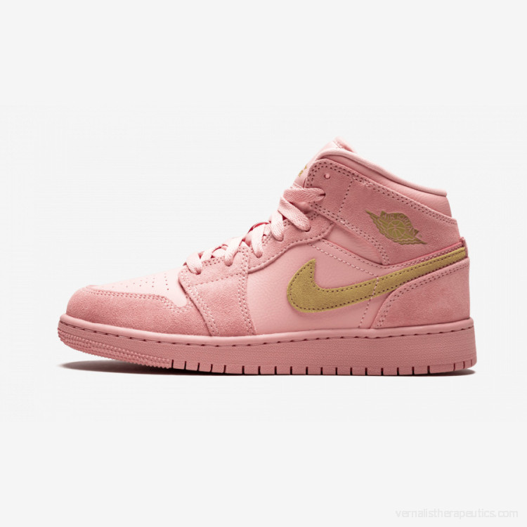 Air Jordan 1 Mid SE Coral Stardust BQ6931-600