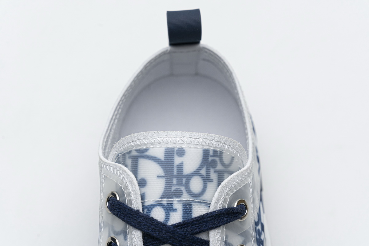 Dior B23 HT Oblique Transparency LOW T00962H565 White Blue