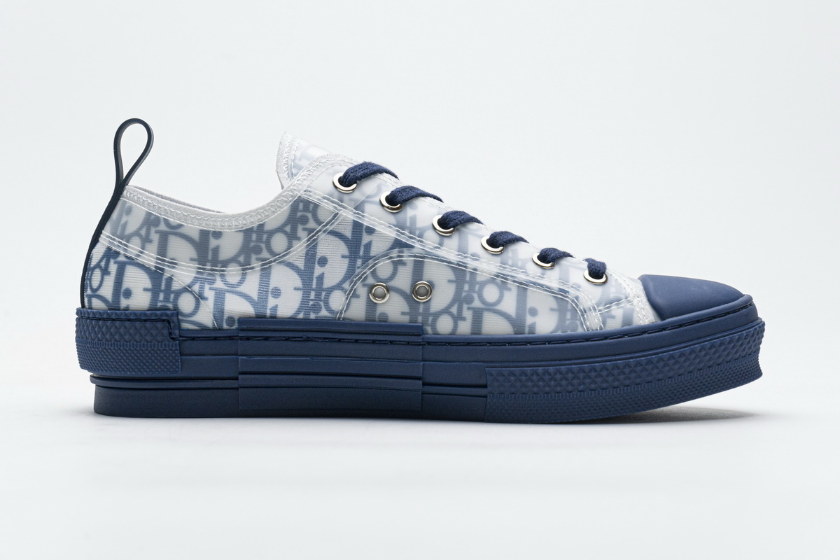 Dior B23 HT Oblique Transparency LOW T00962H565 White Blue