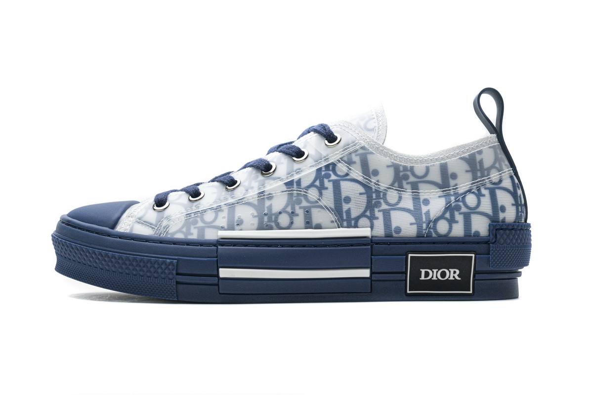 Dior B23 HT Oblique Transparency LOW T00962H565 White Blue