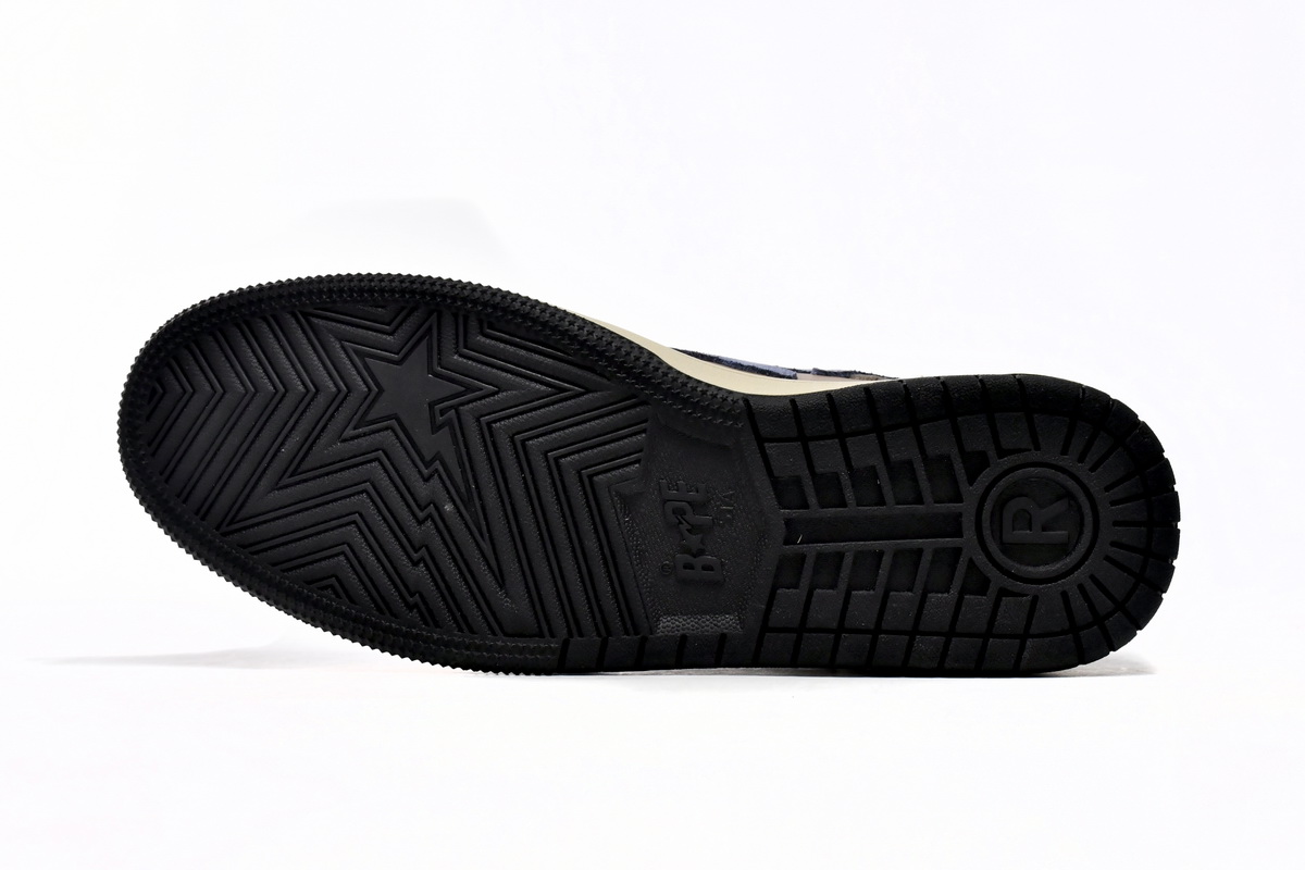 Bape Sk8 Sta Low Make old Khaki Blue 1120-291-019(BapeSta)