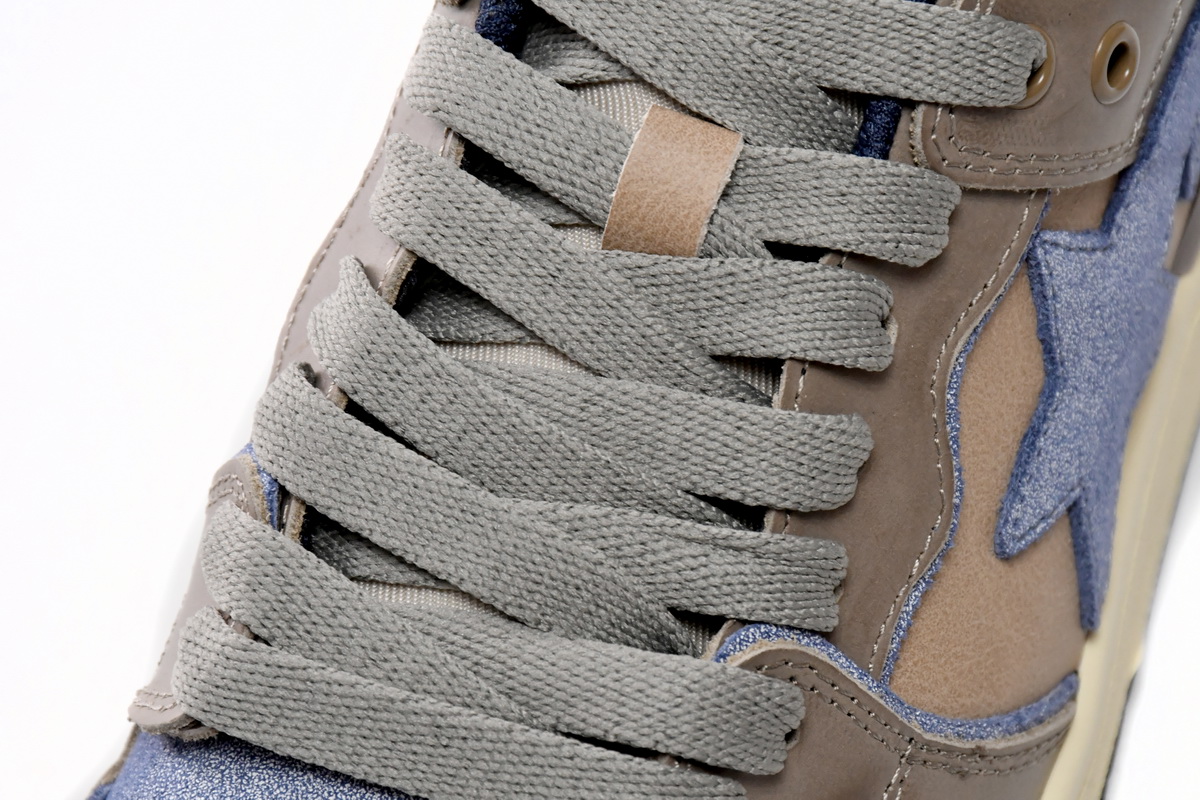 Bape Sk8 Sta Low Make old Khaki Blue 1120-291-019(BapeSta)