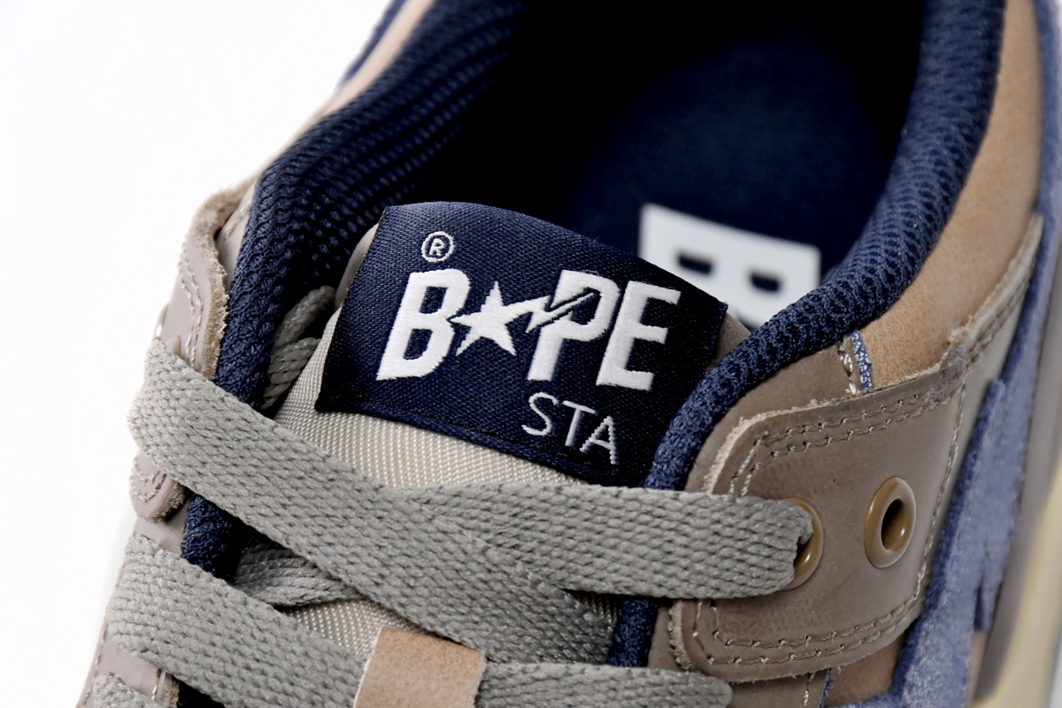 Bape Sk8 Sta Low Make old Khaki Blue 1120-291-019(BapeSta)