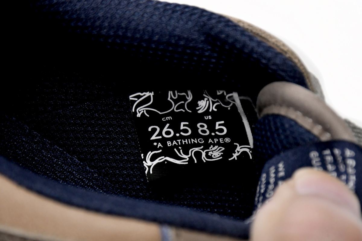 Bape Sk8 Sta Low Make old Khaki Blue 1120-291-019(BapeSta)