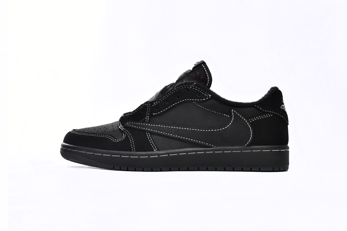Travis Scott x Air Jordan 1 Low OG SP Black Phantom  DM7866-001（Top version）
