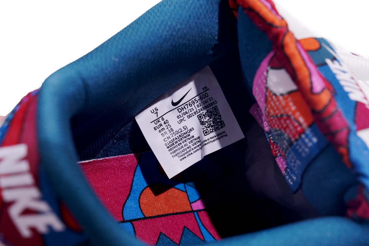 Parra x Nike SB Dunk Low Pro QS Abstract Art  DH7695-600