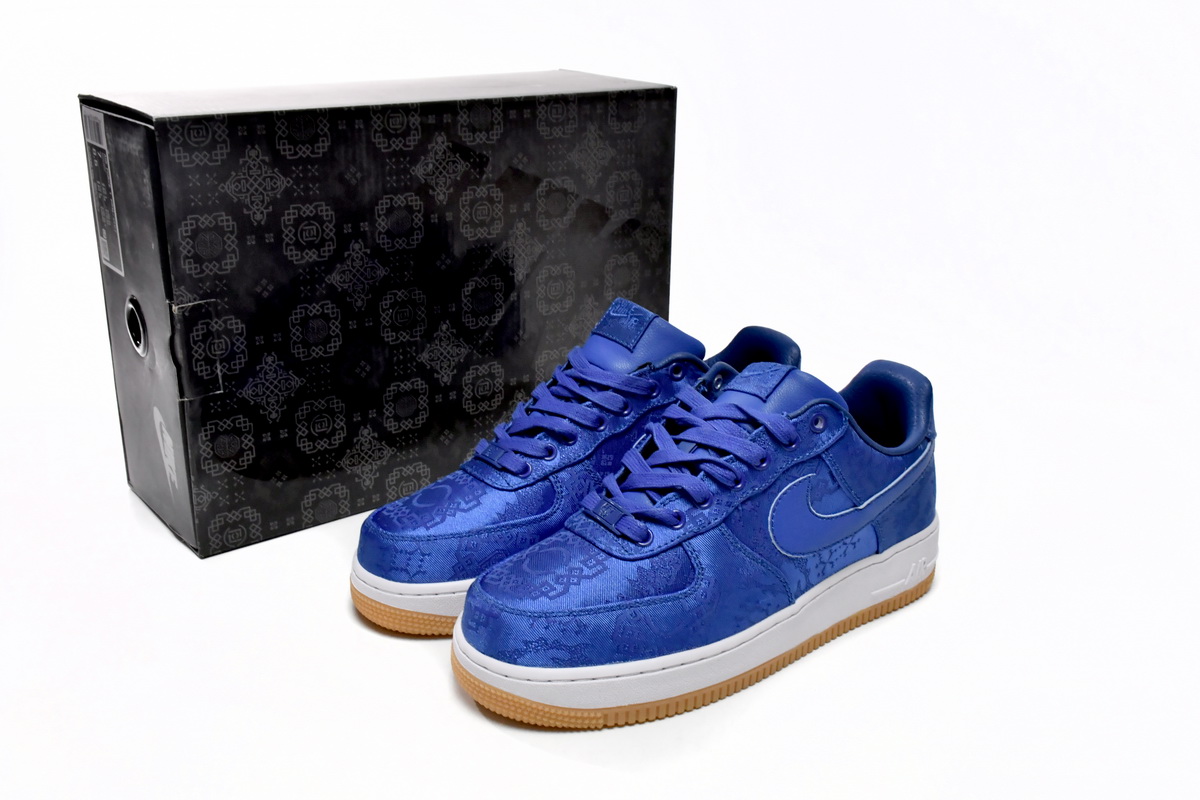 CLOT x Nike Air Force 1 Low Premium Blue Silk CJ5290-400