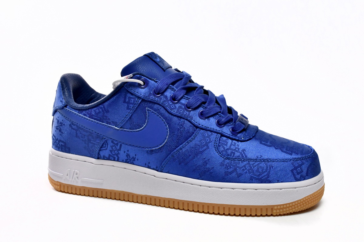 CLOT x Nike Air Force 1 Low Premium Blue Silk CJ5290-400