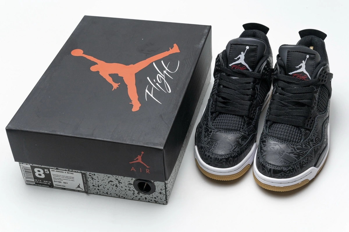 Air Jordan 4 Retro Laser Black Gum CI1184-001