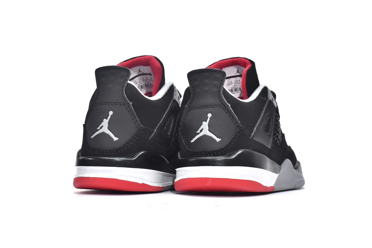 Jordan 4 Kids Shoes Retro Bred (2019) BQ7660-060
