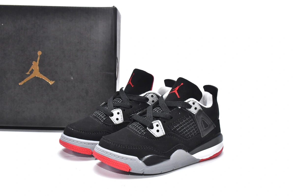 Jordan 4 Kids Shoes Retro Bred (2019) BQ7660-060