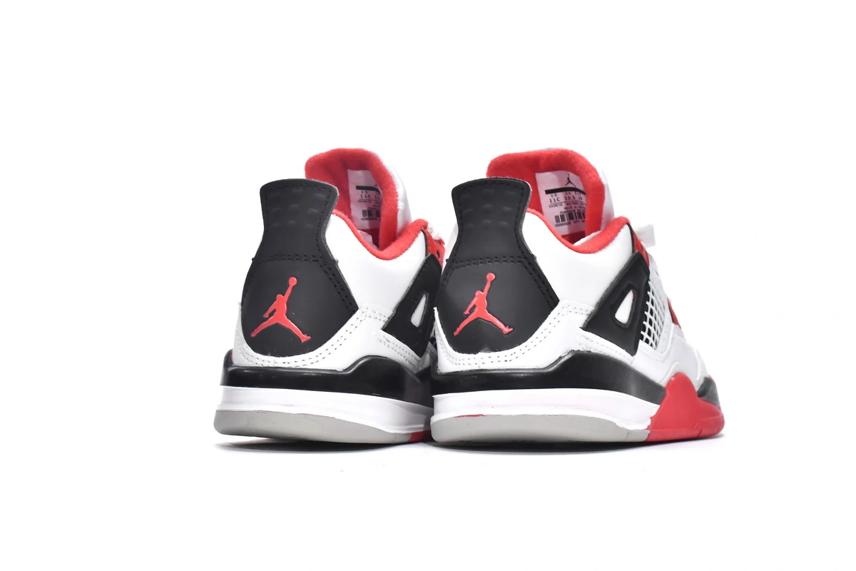 Jordan 4 Kids Shoes Retro Fire Red (2020) BQ7669-160