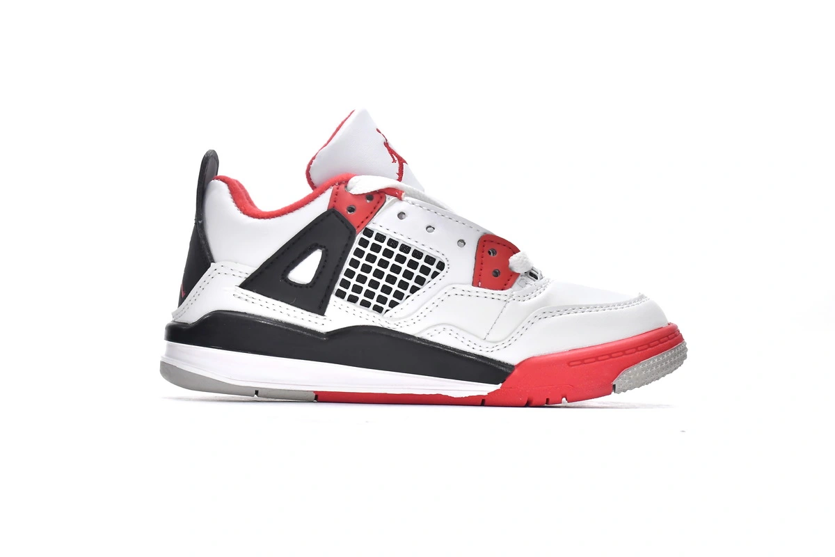 Jordan 4 Kids Shoes Retro Fire Red (2020) BQ7669-160