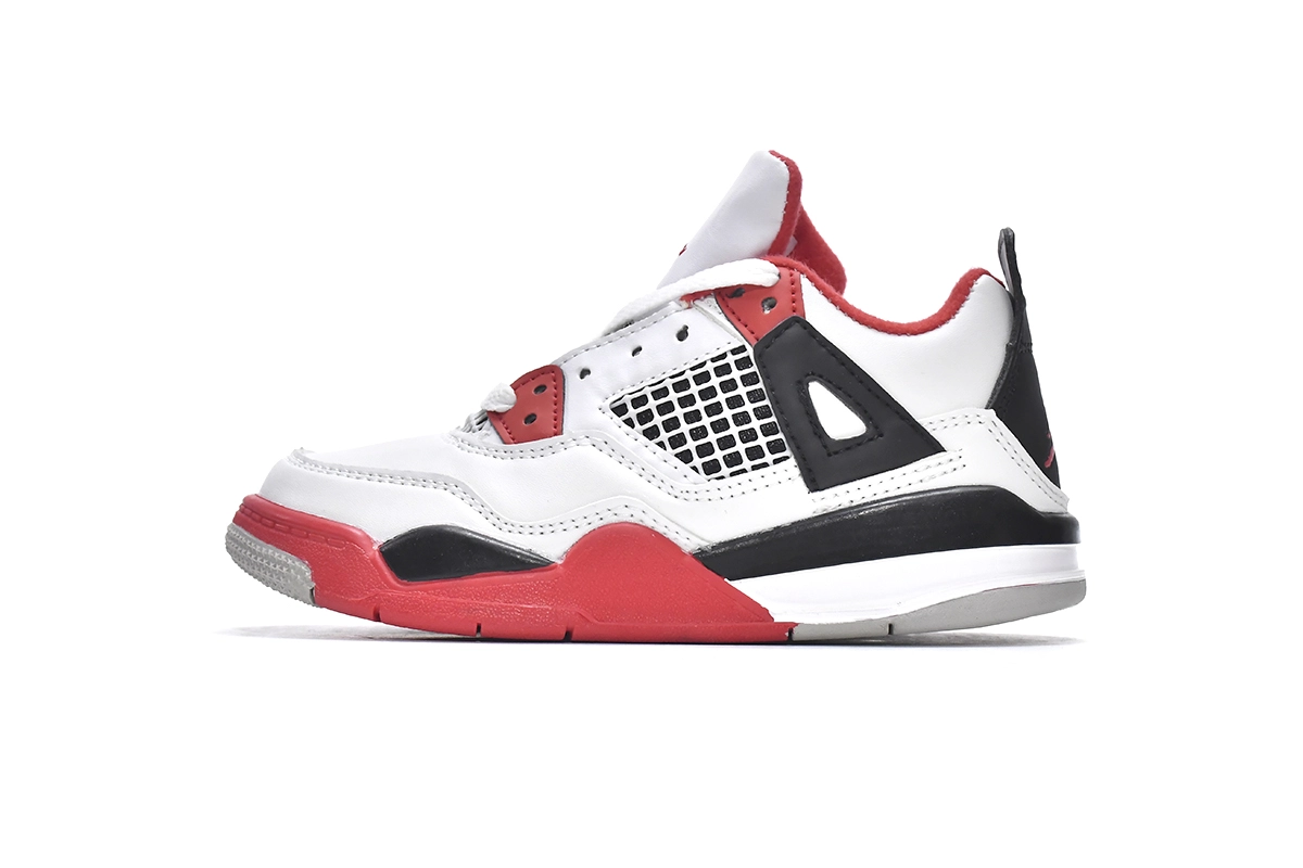Jordan 4 Kids Shoes Retro Fire Red (2020) BQ7669-160