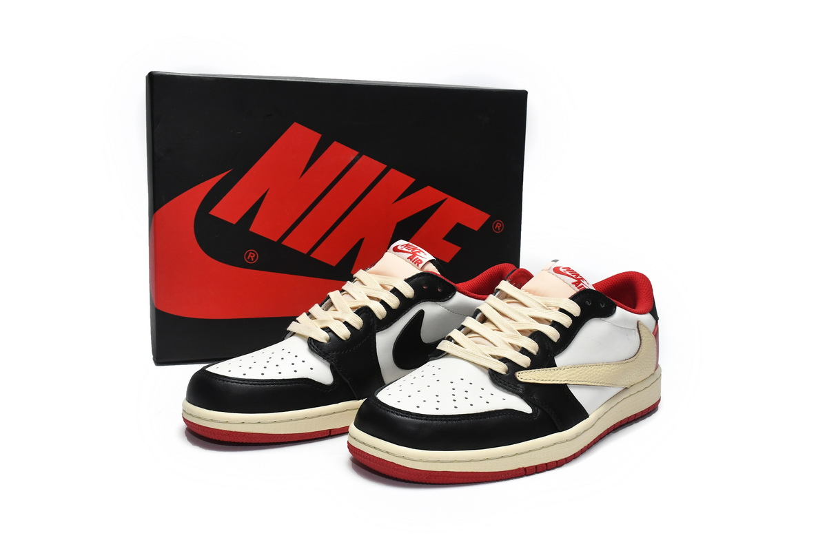 Travis Scott x Air Jordan 1 Low Black Red DM7866-166