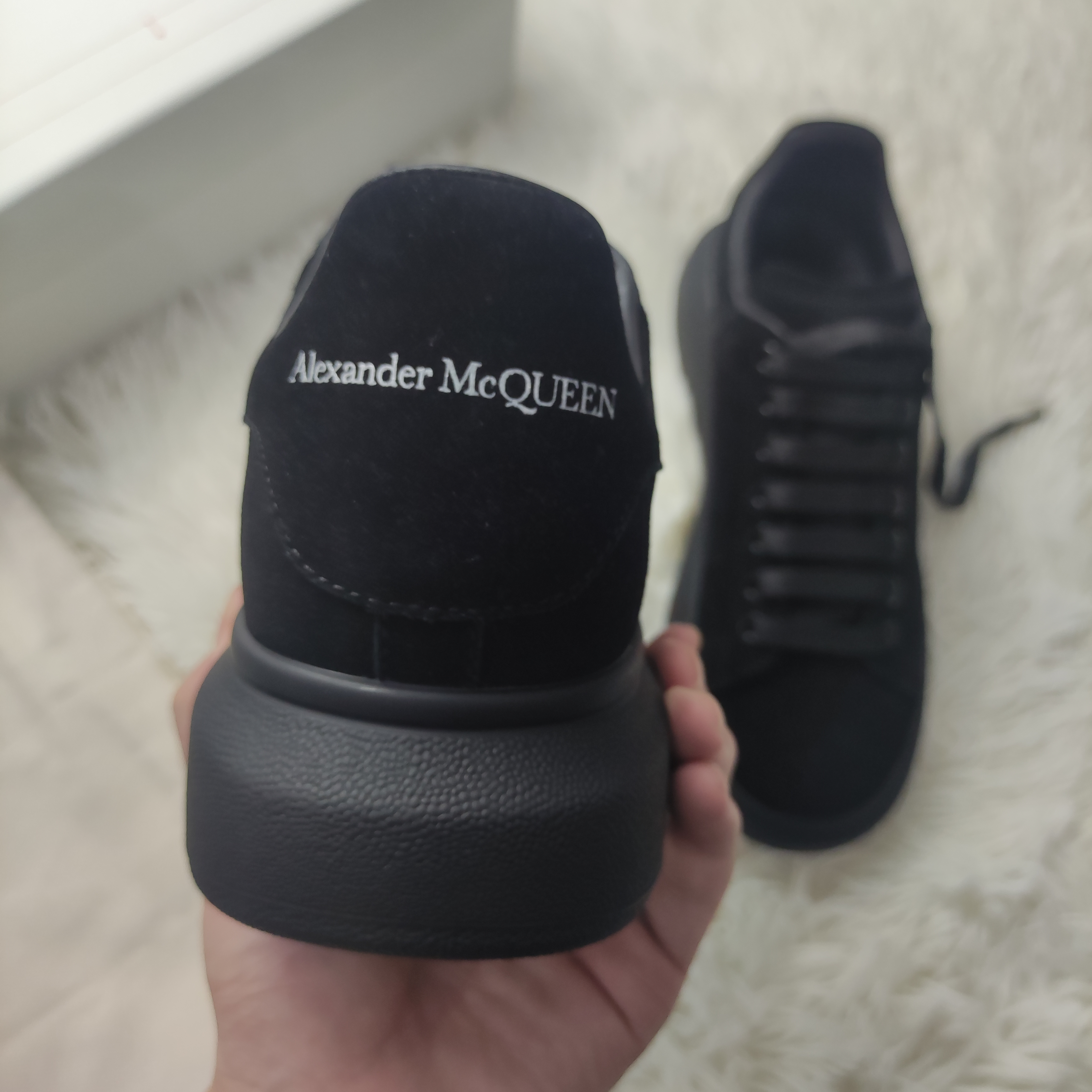 Alexander McQueen Sneaker Black 553761WHV671000