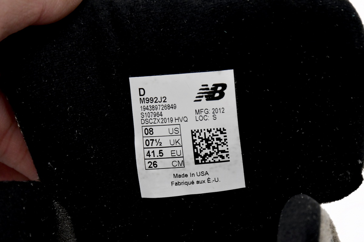 JJJJound x New Balance 992 Grey M992J2