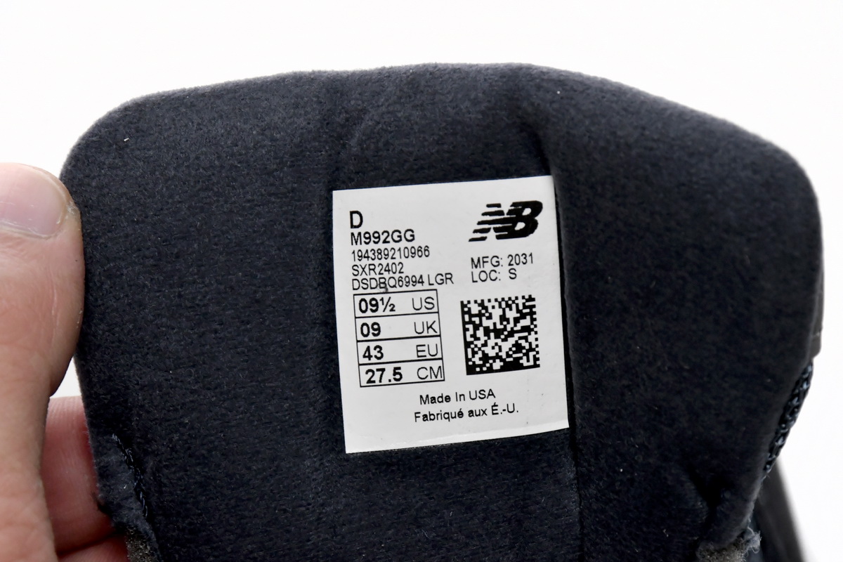 New Balance 992 Navy Grey M992GG