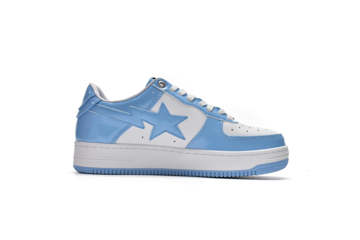 Cheap  A Bathing Ape Bape Sta Low White Blue(BapeSta)