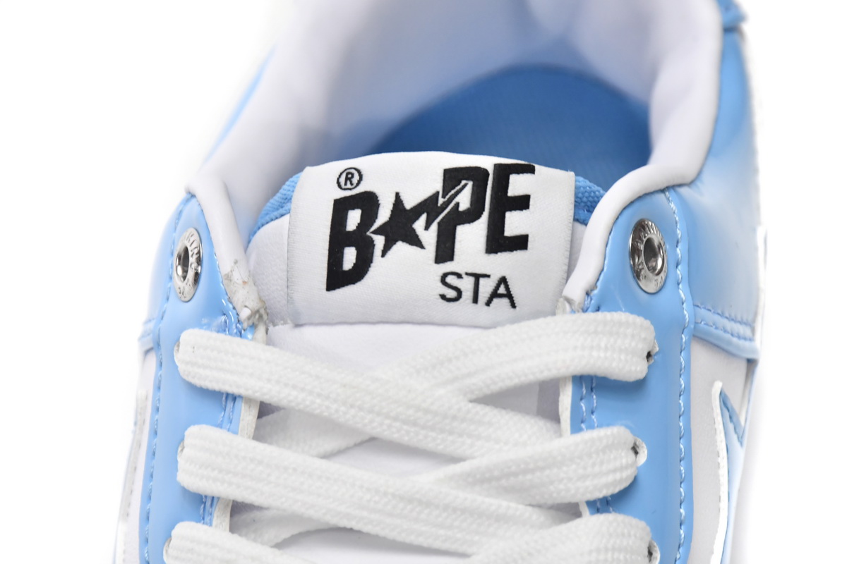 Cheap  A Bathing Ape Bape Sta Low White Blue(BapeSta)