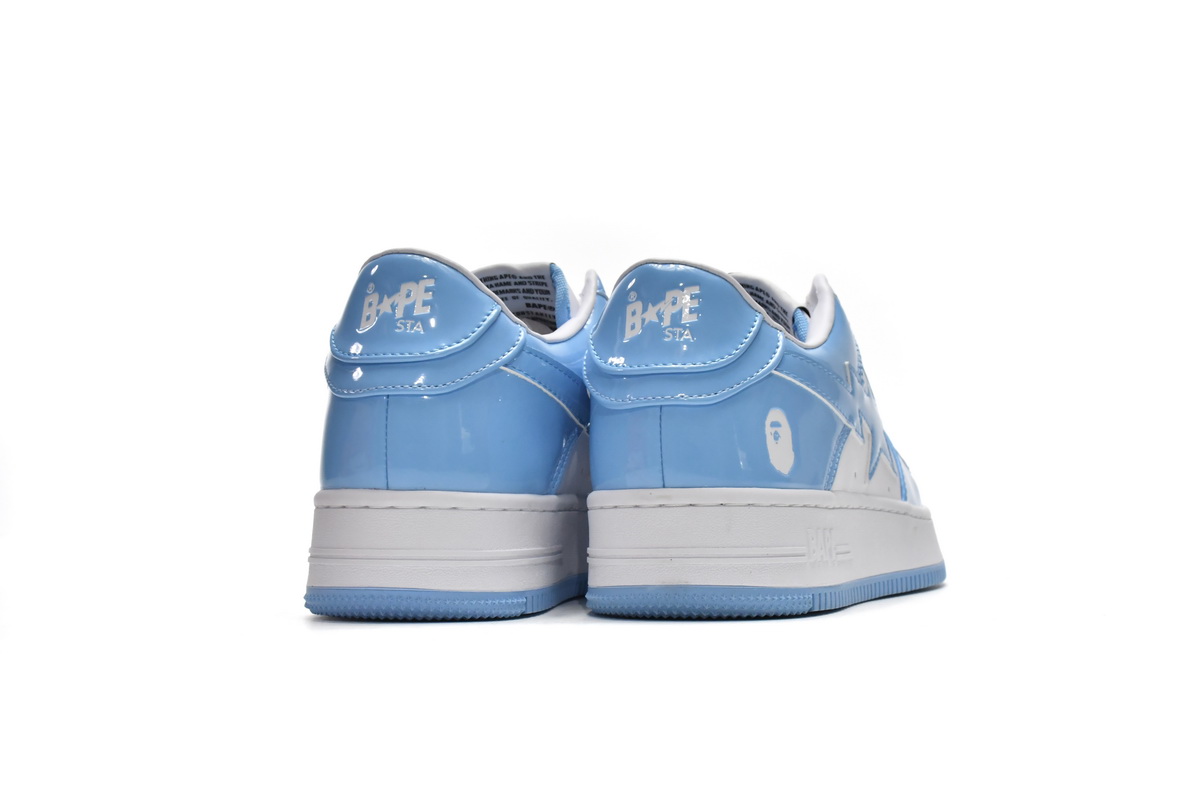 Cheap  A Bathing Ape Bape Sta Low White Blue(BapeSta)