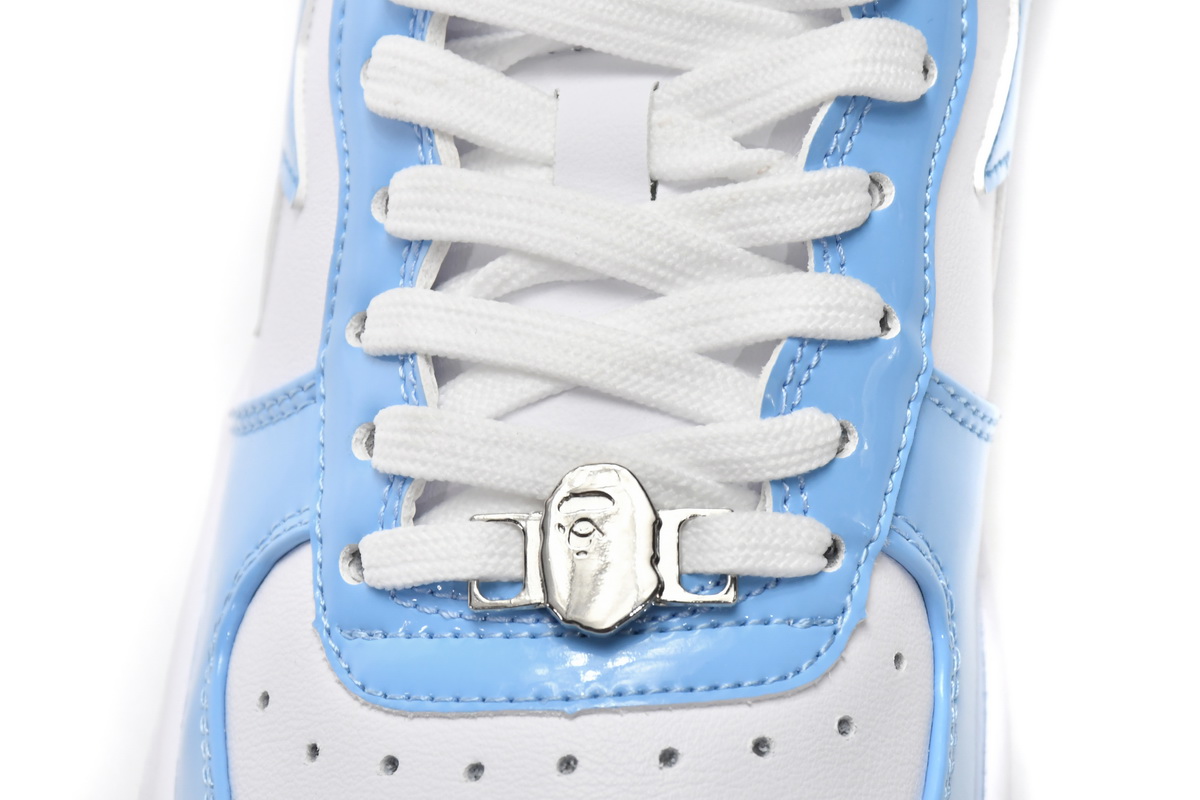 Cheap  A Bathing Ape Bape Sta Low White Blue(BapeSta)