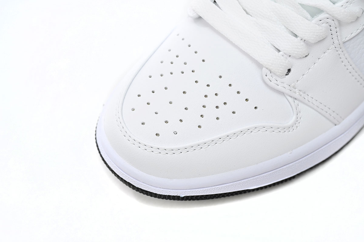 Air Jordan 1 Low All-white Red 553560-164
