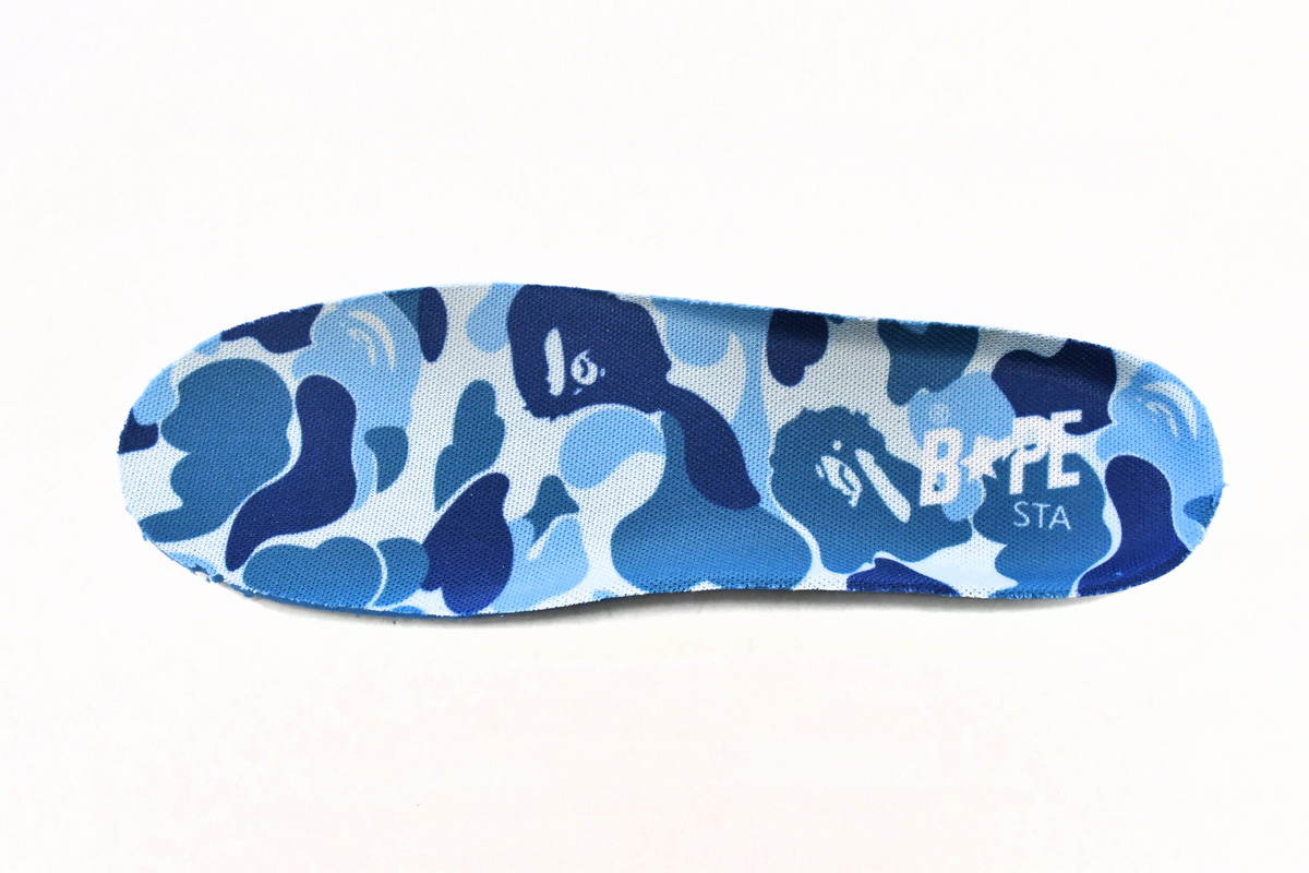 Cheap Fake BapeSta Low White Blue Camouflage