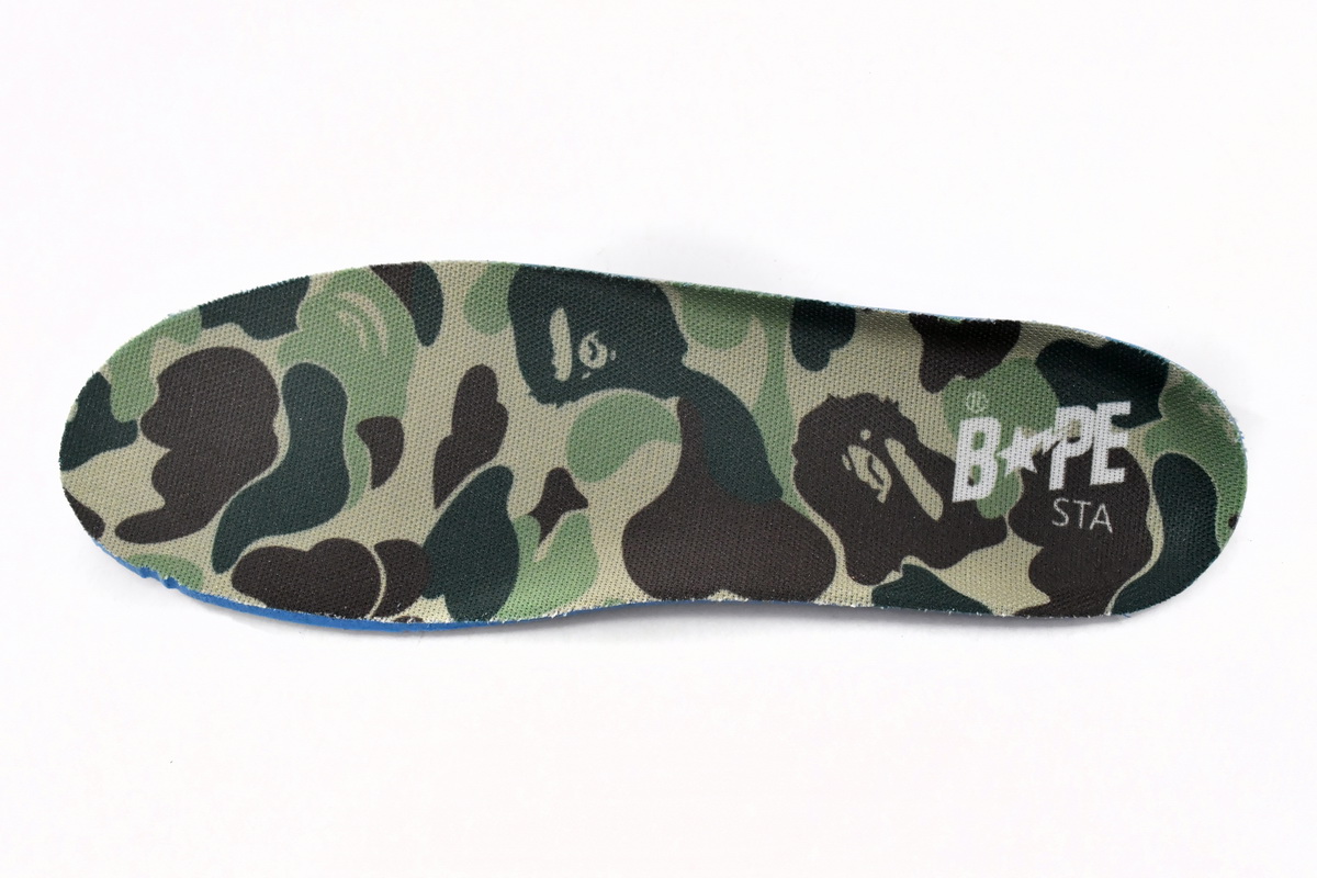 Cheap Bape Sta Low White Green Camouflage 1H20-191-045(BapeSta)