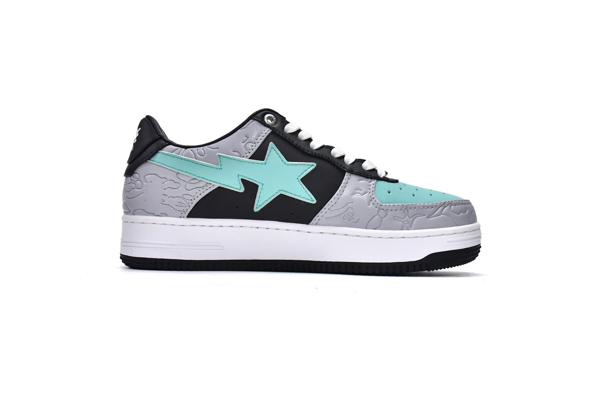Cheap Bape Sta Low Grey Black Fake(BapeSta)