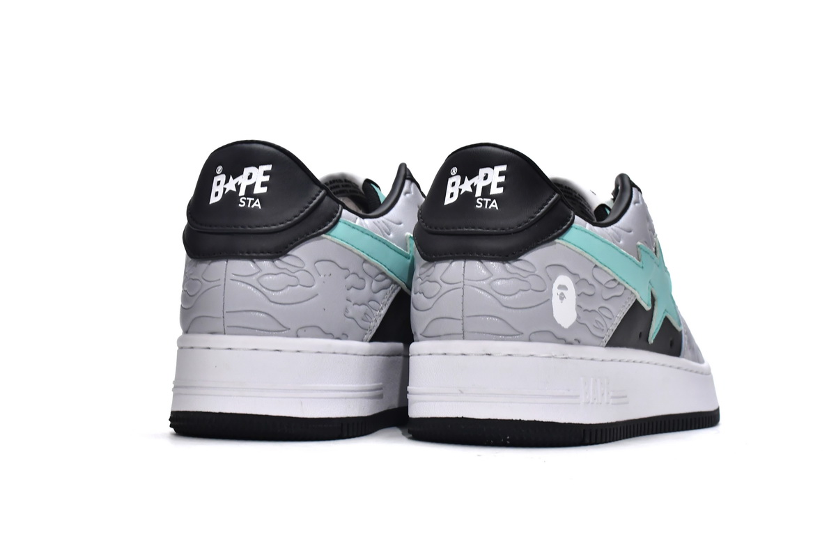 Cheap Bape Sta Low Grey Black Fake(BapeSta)