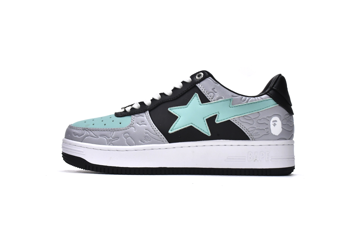 Cheap  Bape Sta Low Grey Black Fake(BapeSta)