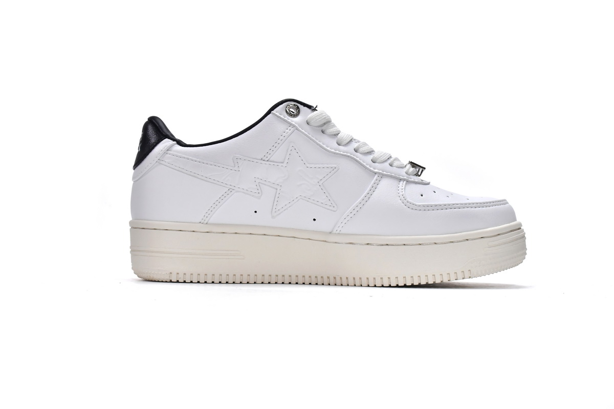 Cheap Fake Bape Sta Low White Black 1H70-191-022(BapeSta)