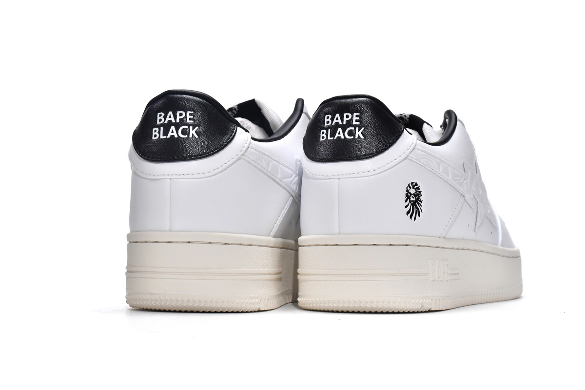 Cheap Fake Bape Sta Low White Black 1H70-191-022(BapeSta)