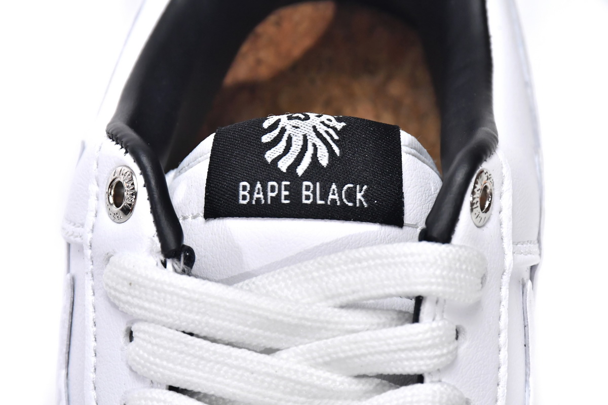 Cheap Fake Bape Sta Low White Black 1H70-191-022(BapeSta)