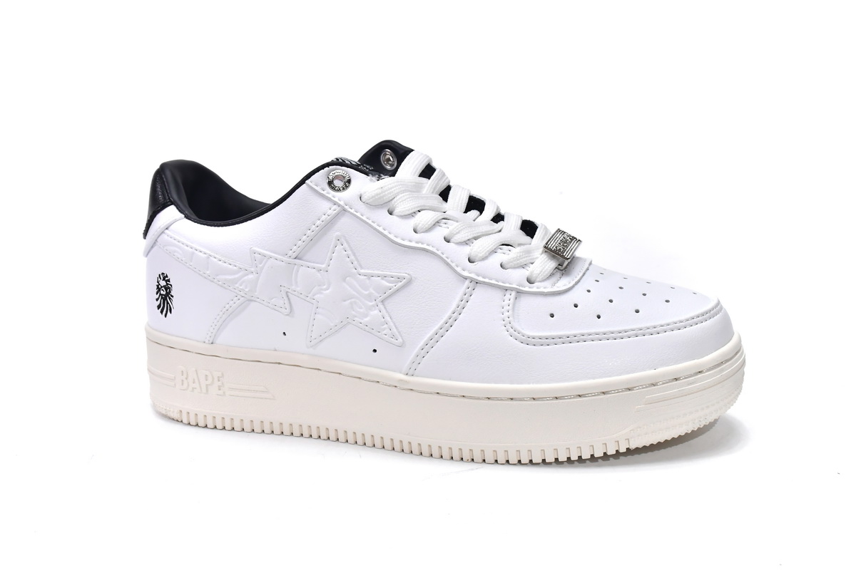 Cheap Fake Bape Sta Low White Black 1H70-191-022(BapeSta)