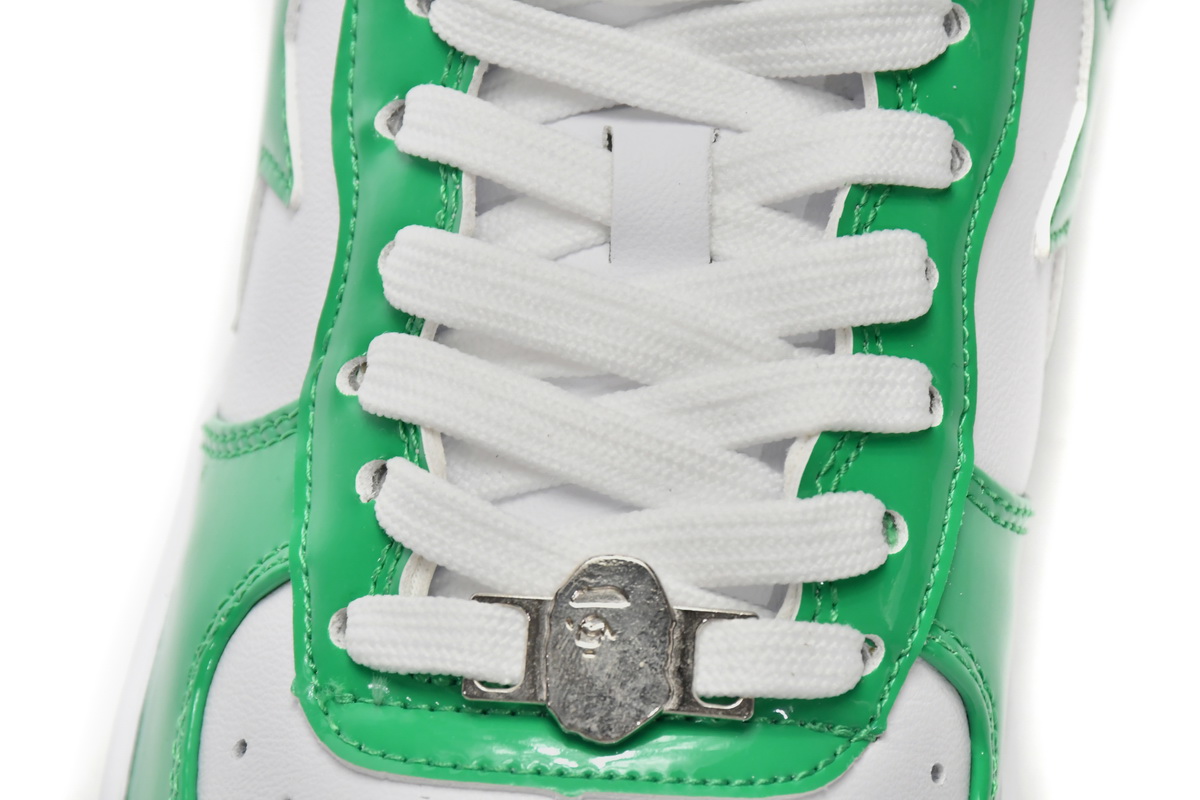 Cheap Fake BapeSta White Green 1H70-191-001