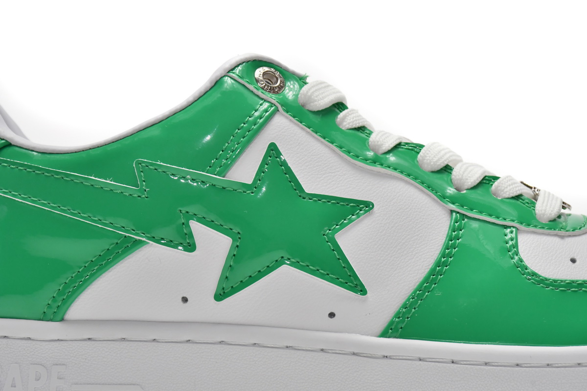 Cheap Fake BapeSta White Green 1H70-191-001