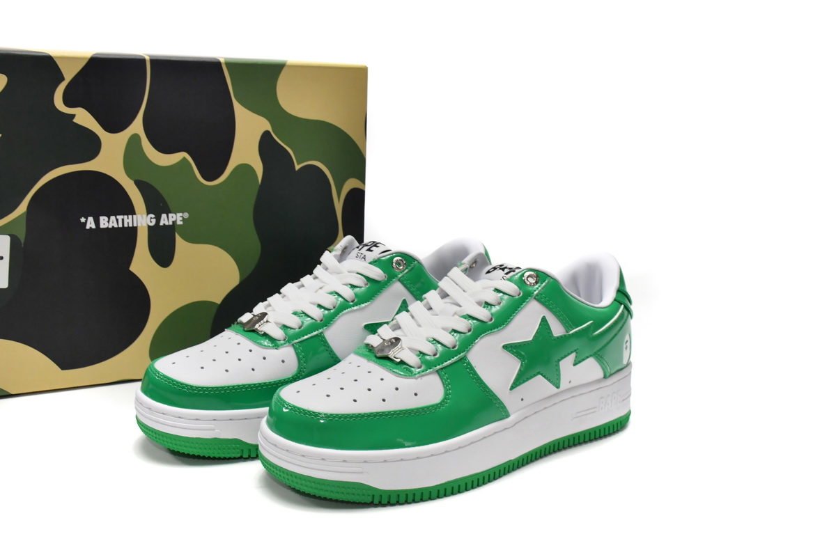 Cheap Fake BapeSta White Green 1H70-191-001