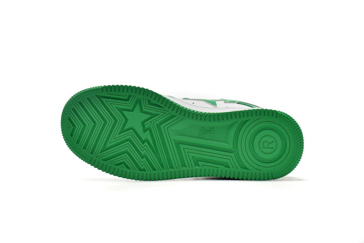 Cheap Fake BapeSta White Green 1H70-191-001