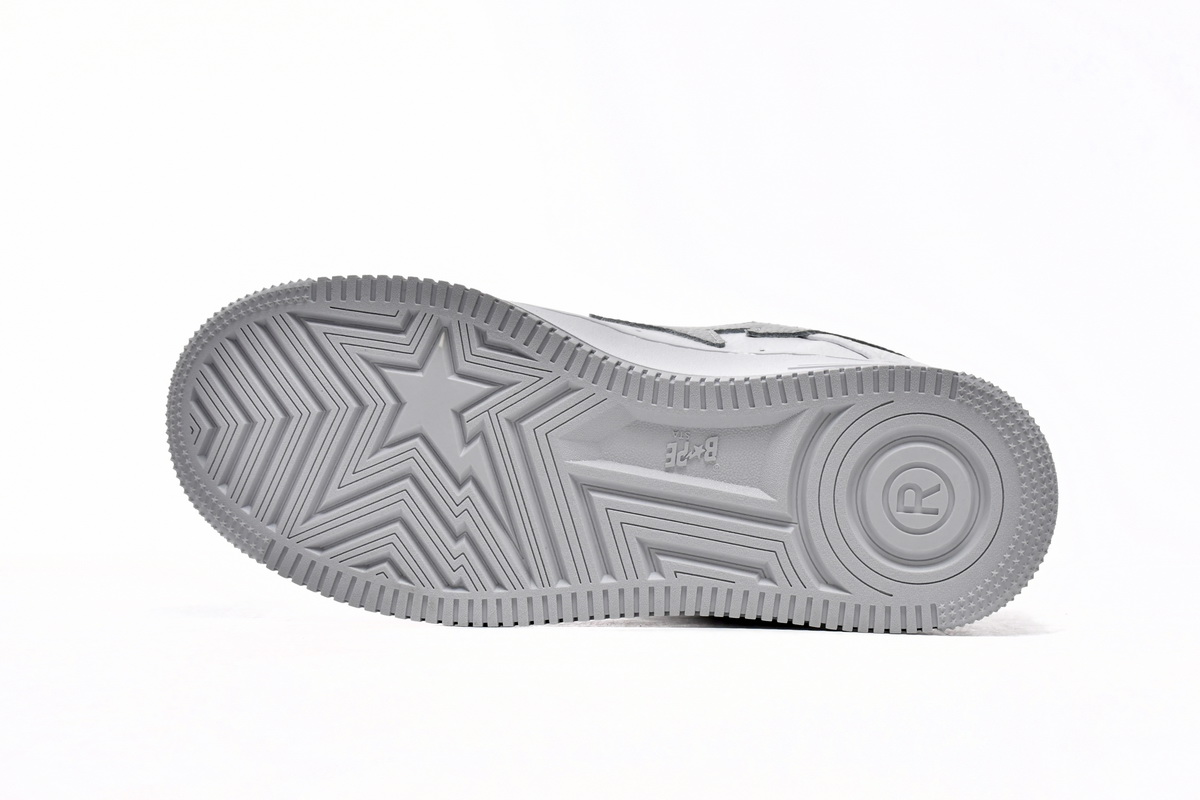 Cheap Bape Sta Low White Grey 1H73-191-921