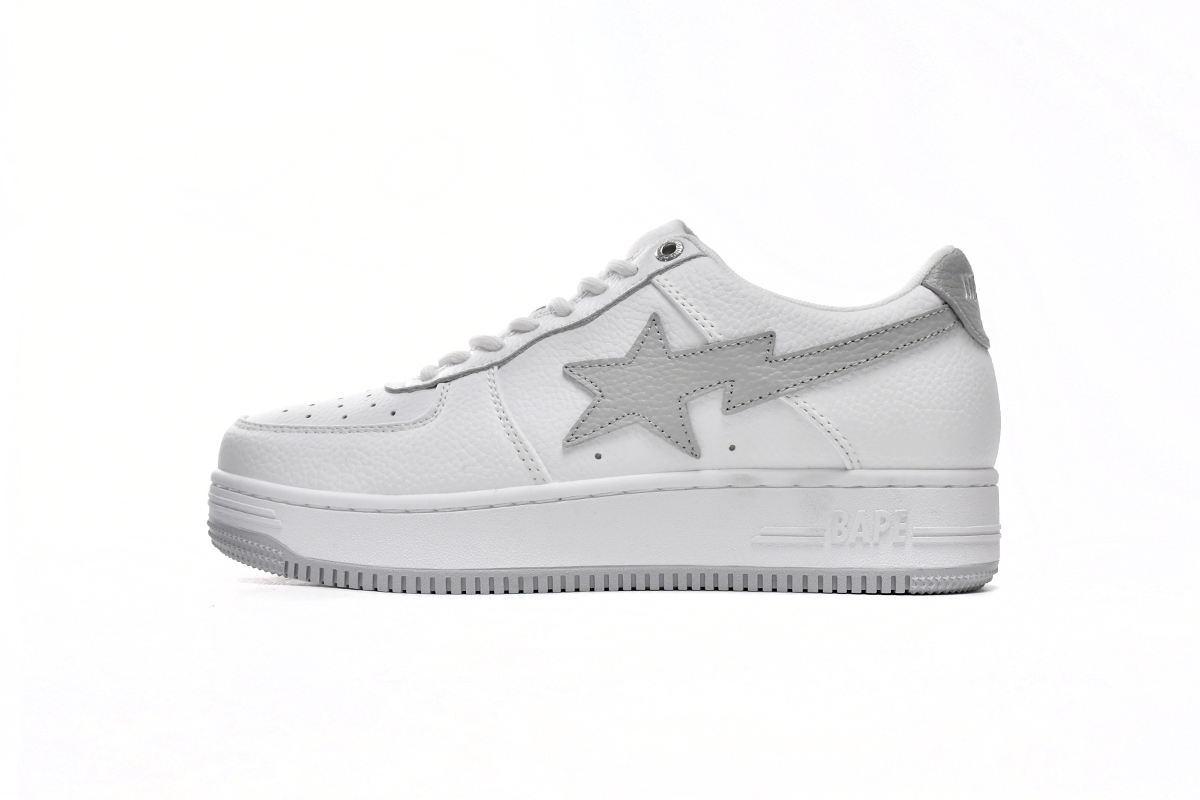 Cheap Bape Sta Low White Grey 1H73-191-921